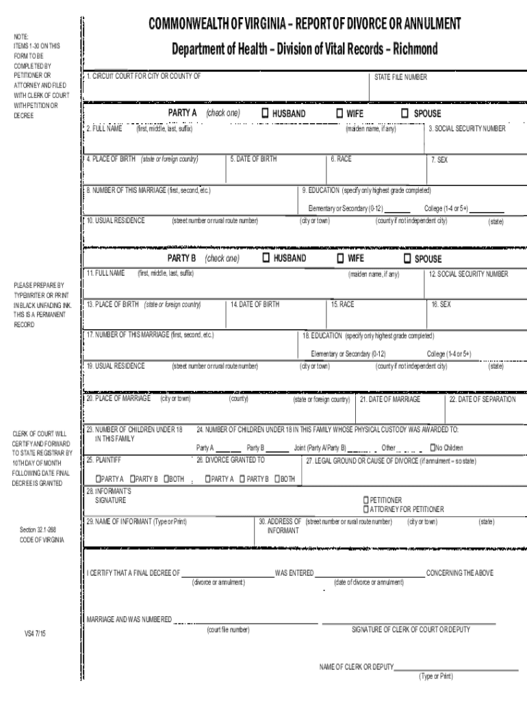  Circuit Court Forms 2015-2024